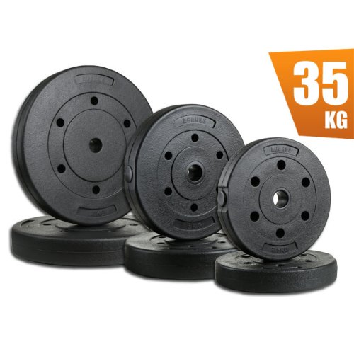 Zestaw obciążeń kompozytowych bitumiczne 35 kg 2x10 2x5 2x2,5 AbarQs