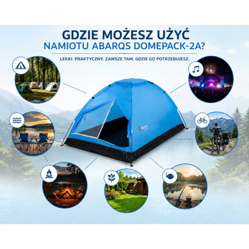 2.os Namiot turystyczny Abarqs Domepack-2A