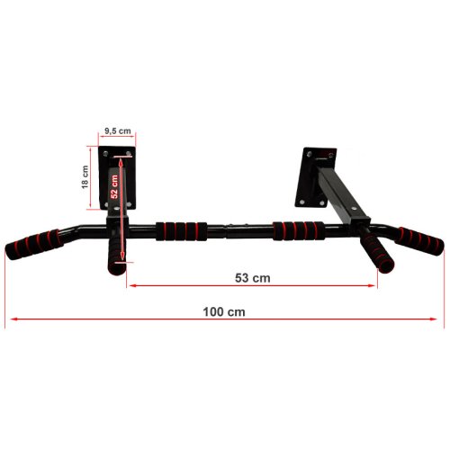 Abarqs Drążek do ćwiczeń mocowany do ściany DR-21