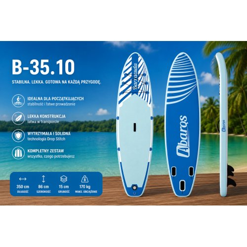 Deska do pływania SUP 350cm Barracuda 35.10