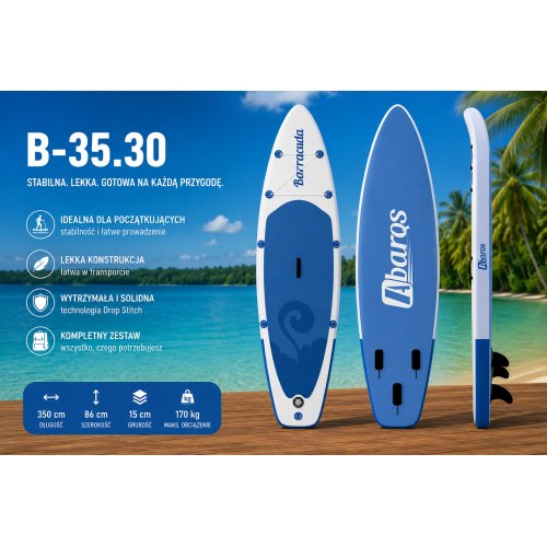 Deska do pływania SUP 350cm Barracuda 35.30