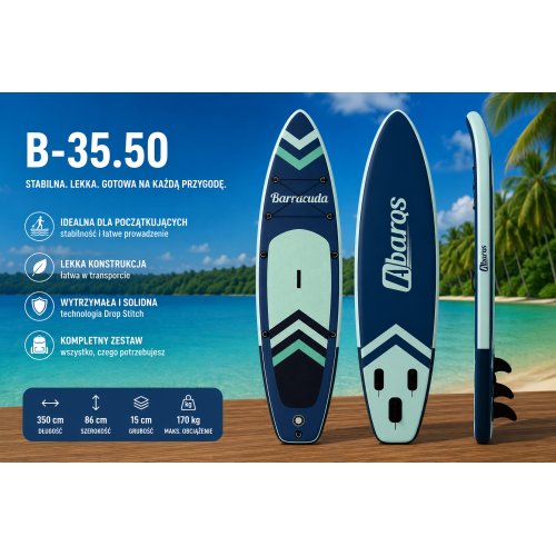 Deska do pływania SUP 350cm Barracuda 35.50