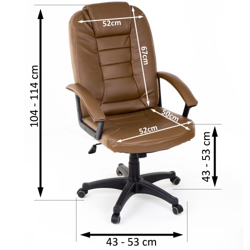 Fotel biurowy 7410 - beżowy (4018)