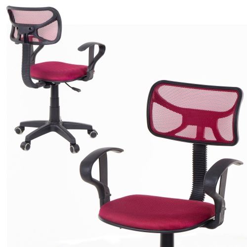 Fotel biurowy - model 8904 - bordowy