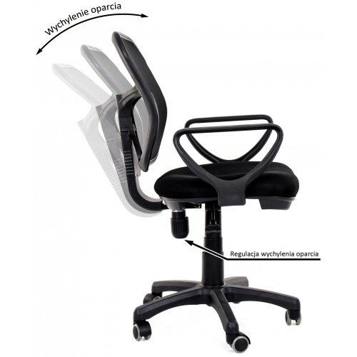 Fotel biurowy - model 8906 - czarny