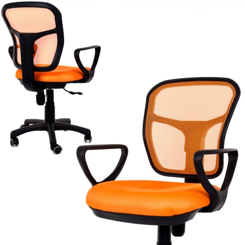 Fotel biurowy - model 8906 - pomarańczowy
