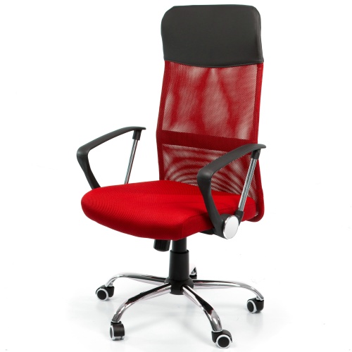 Fotel biurowy Nordhold - 2501 - czerwony