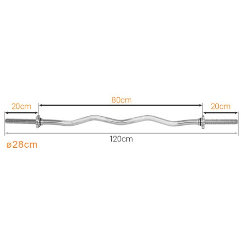 GRYF 120cm LEKKO ŁAMANY FI 28MM ABARQS