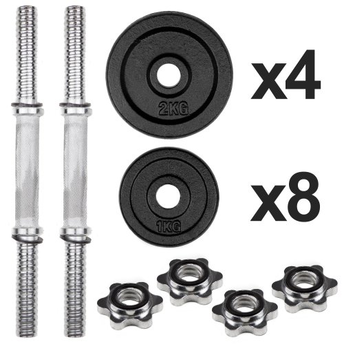 Hantle treningowe żeliwne AbarQs 20KG 2x10kg HS.20