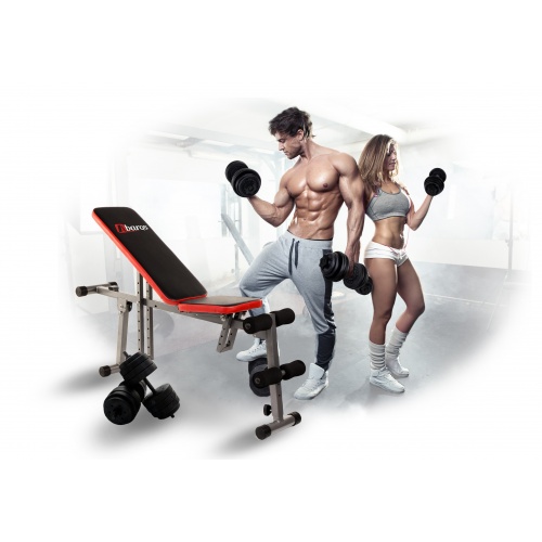 Ławka do Ćwiczeń Ławeczka Treningowa Regulowana Składana Skośna AbarQs LW-140