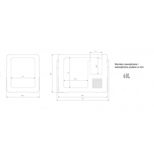Lodówko-zamrażarka Abarqs Evercool LF-60