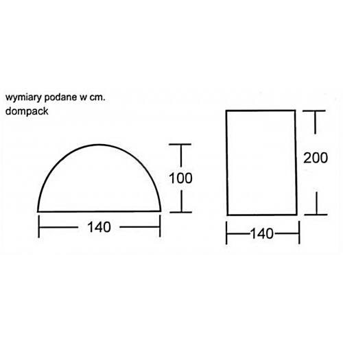 Namiot turystyczny Abarqs Domepack-2A